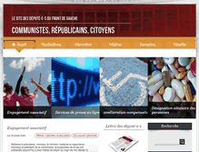 Tablet Screenshot of communistes-republicains-partidegauche.assemblee-nationale.fr