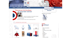 Desktop Screenshot of boutique.assemblee-nationale.fr